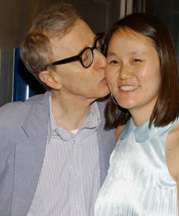 Manzie Tio Allen father Woody Allen with his wife.